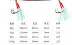 Saltwater Metal Jig, 40–100 g (1.4–3.5 oz), Glow & Laser – product photo