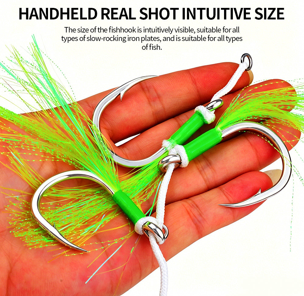 Single Assist Hooks for Jigs, Sizes 3/0–13/0, 2-Pack – product photo