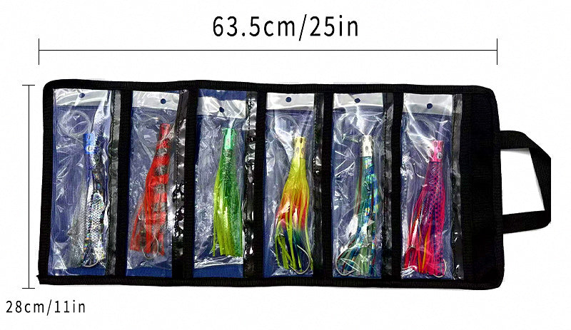 7 in Metal Head Trolling Lure, Squid Skirt Style – product photo