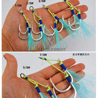 Double Assist Hooks, Wire Rig for Slow Pitch Jigs, 1/0–7/0 – product photo