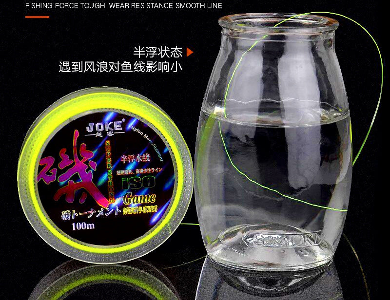 Semi-Floating Coated Nylon Fishing Line, No. 1.0–8.0 – product photo