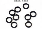 Stainless Steel Double Ring Connectors, Black, 10-Pack – product photo