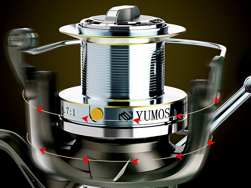 Front Drag Saltwater Reel, All-Metal Long Cast, Sizes 8000–12000 – product photo