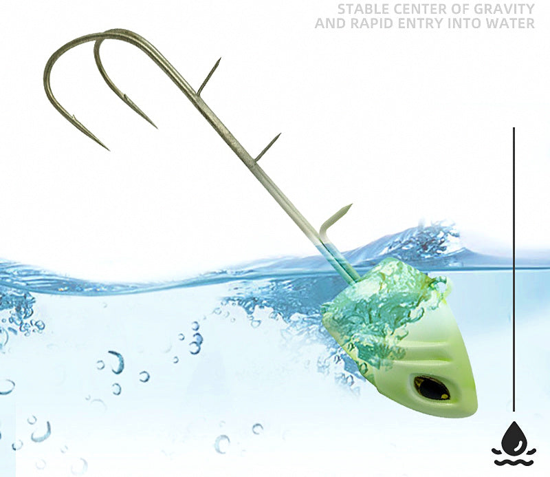 Glow Slow Pitch Jig with Double Hooks, 150–500 g (5.3–17.6 oz) – product photo