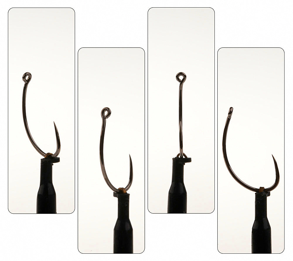 Barbless Curved Shank Fly Hooks, Sizes 6–18, 10-Pack – product photo
