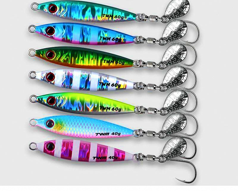 Slow Pitch Jig with Spinner Blade, 10–120 g (0.4–4.2 oz) – product photo