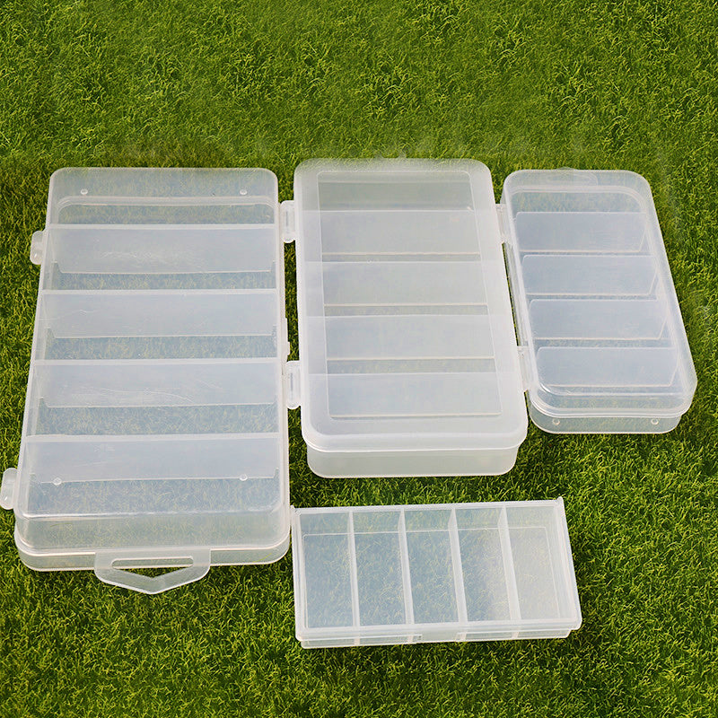 Clear Plastic Lure Box, Multi-Compartment Tackle Storage – product photo