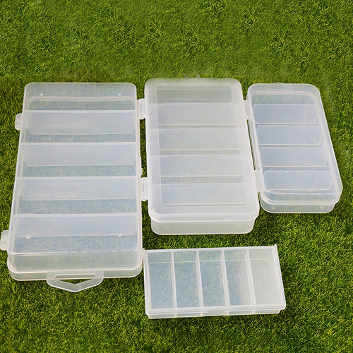 Clear Plastic Lure Box, Multi-Compartment Tackle Storage – product photo