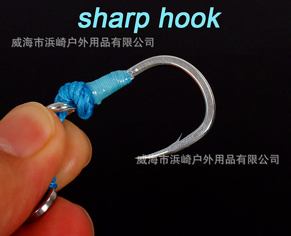 Rigged Glow Single Assist Hook, 2 Pack, Sizes 1/0-3/0 – product photo