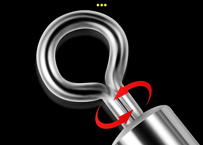 Stainless Steel Figure-8 Swivels, Sizes 2–14, 50 or 100 Pack – product photo