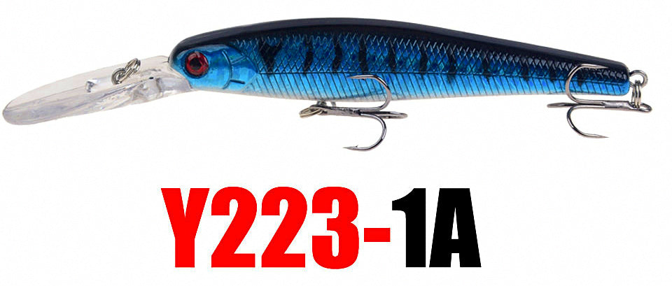 Long Lip Rattling Minnow Hard Bait, 12.5 cm, 13.5 g (0.48 oz) – product photo