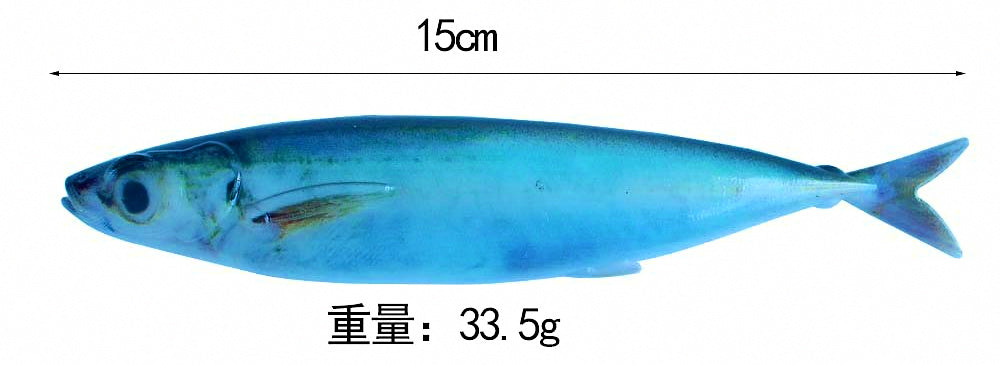 Soft Swimbait Lure, 15 cm (5.9 in) 33.5 g (1.2 oz), PVC – product photo