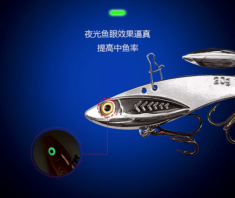 Metal VIB Blade Bait with Spinner Blade, 7–20 g (0.25–0.7 oz) – product photo