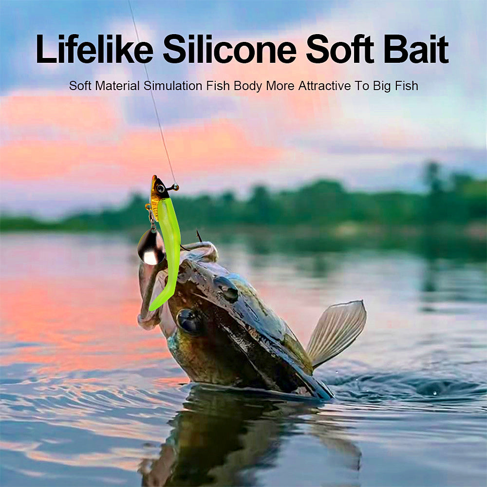 Lead Jig Head Hooks and Soft Baits, 2.4–15 g (0.08–0.53 oz) – product photo