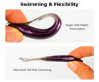 Forked Tail Soft Plastic Lures, 90 mm (3.5 in), 8-Pack – product photo