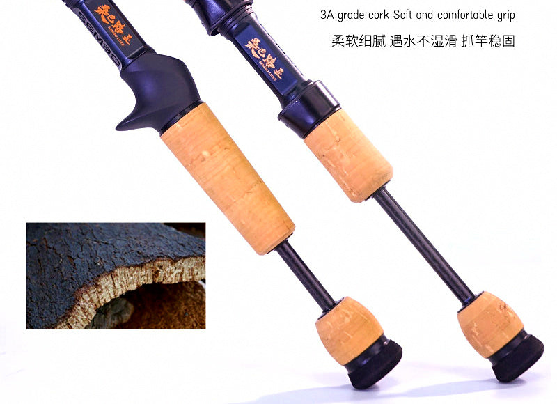 Ultralight Micro Lure Rod, 2-Piece Carbon, 1.48–1.78 m – product photo
