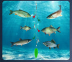 Fish Skin Sabiki-Style Hook Rig, 6 Hooks, Sizes 6–20 – product photo