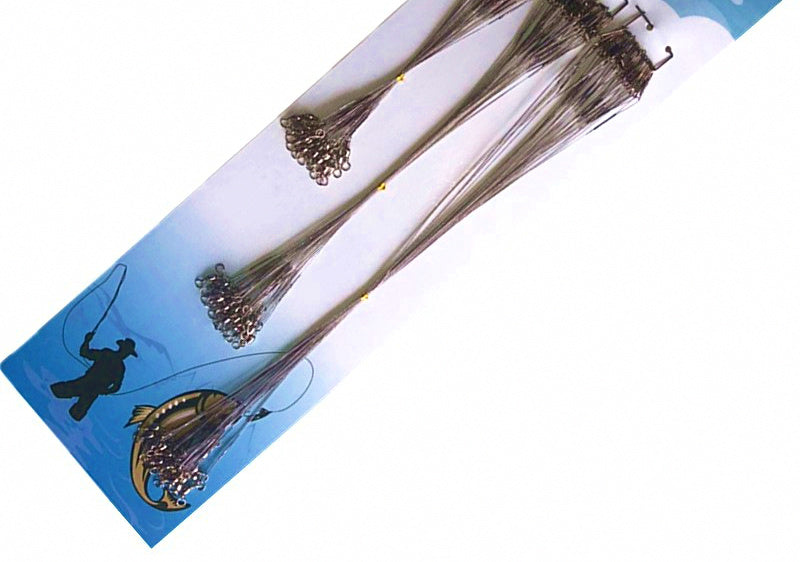 Steel Wire Fishing Leaders, 15/20/25 cm, 60-100 Pack – product photo