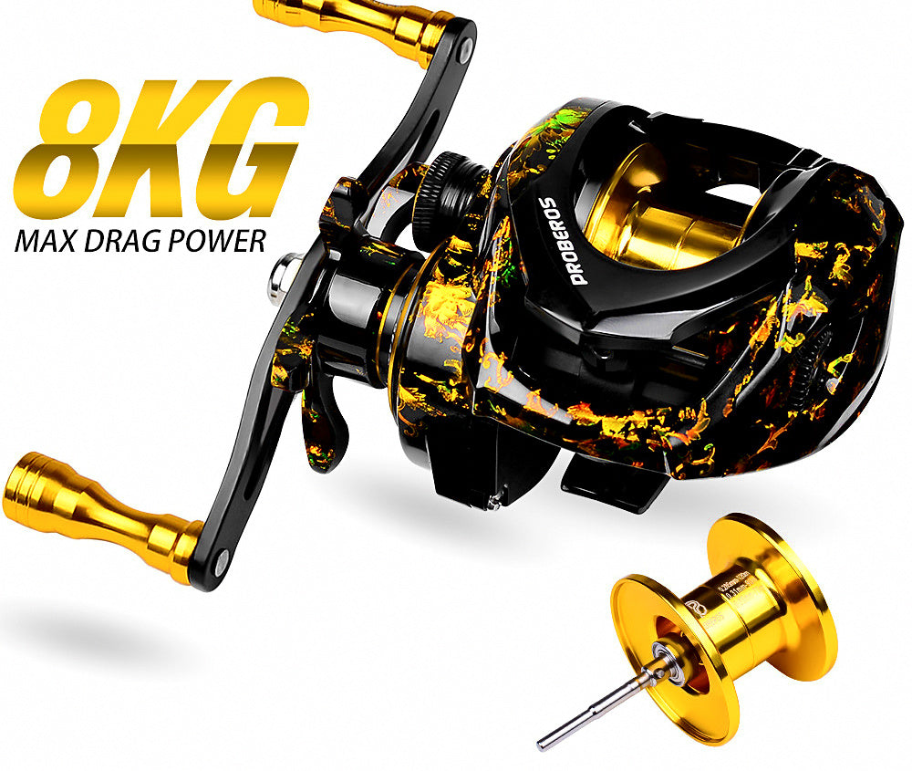 Metal Baitcasting Reel, 7.2:1 Gear Ratio, 3+1 BB – product photo