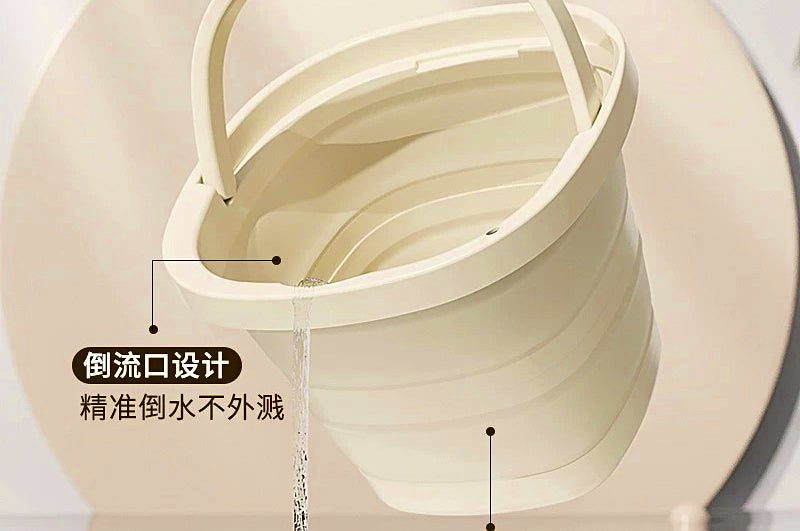 Collapsible Bucket with Handle, 5 L or 10 L (1.3 or 2.6 gal) – product photo