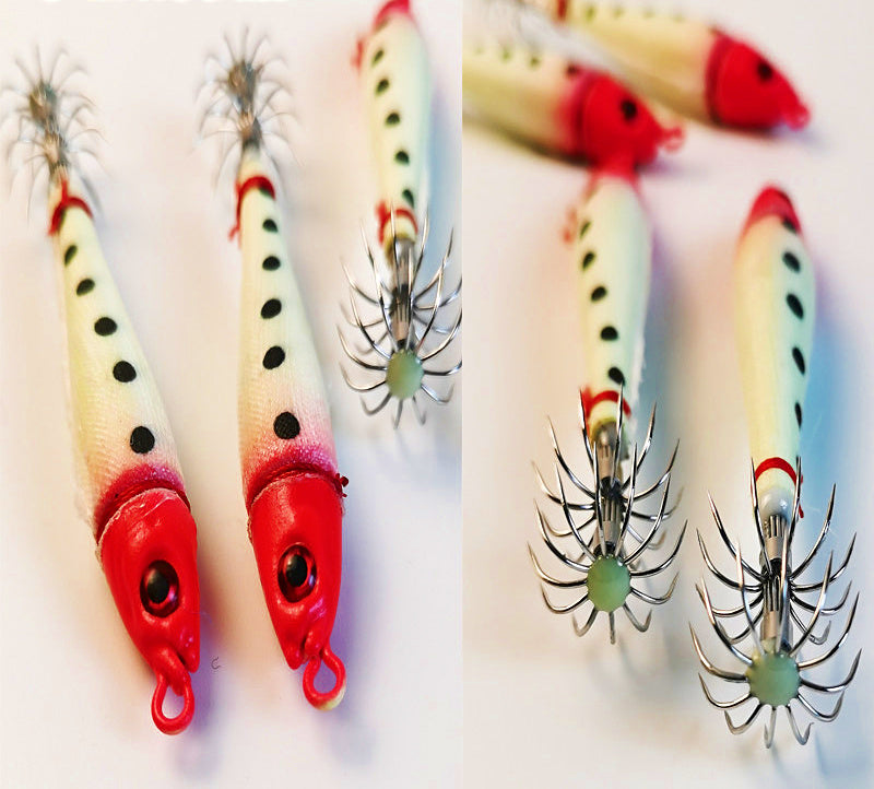 Glow Squid Umbrella Hook Jigs, 10–40 g (0.35–1.4 oz) – product photo