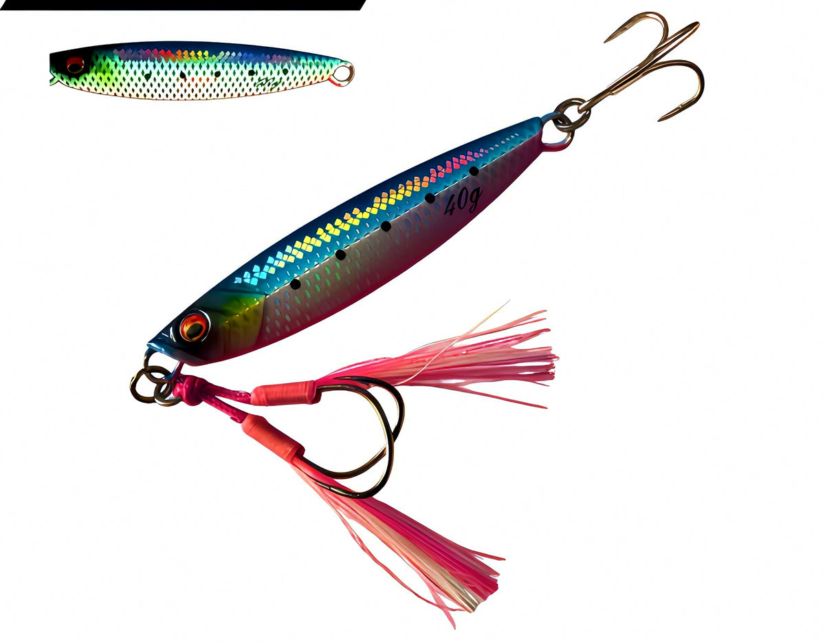 Glow Metal Jig with Treble Hooks, 80 g (2.8 oz) – product photo