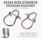 Figure-8 Snap Swivels, Safety Pin Clip, Sizes 00–3 – product photo