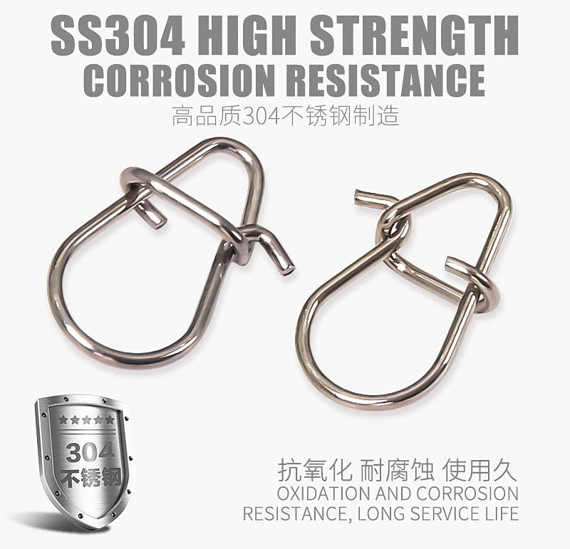 Figure-8 Snap Swivels, Safety Pin Clip, Sizes 00–3 – product photo