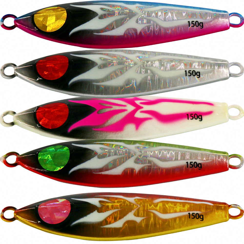 Slow Pitch Jig, 80–200 g (2.8–7.1 oz), Glow & Laser Colors – product photo