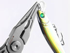 Mini Fishing Pliers, Stainless Steel with Split Ring Opener – product photo