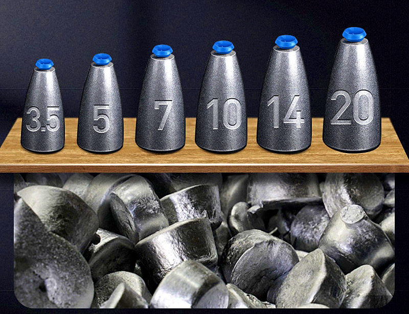 Plastic Core Bullet Sinkers, 0.07–0.49 oz (2–14 g) – product photo