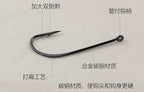 Double Barb Long Shank Hooks, 50 pcs, 3/0–5/0 – product photo