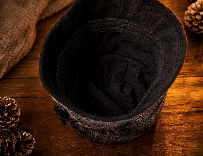 Women's Wide Brim Bucket Hat, Polyester, Adjustable, Foldable – product photo