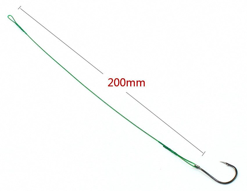 Iseni Hooks, 200 mm (7.9 in) Wire Leader, Size 15, 10 Packs – product photo