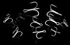Barbed Treble Hooks, High Carbon Steel, Sizes 5 to 4/0 – product photo