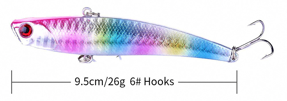 VIB Blade Bait Lure, 9.5 cm (3.7 in) 26 g (0.9 oz) – product photo