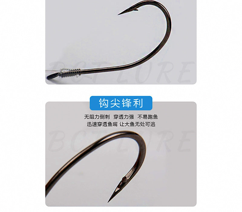 Pre-Tied Maruseigo Hooks with Leader, Tub Pack, Sizes 8-30 – product photo