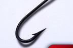 Long Shank Ring Eye Saltwater Hook, Barbed, Sizes 1–20 – product photo
