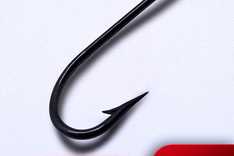 Long Shank Ring Eye Saltwater Hook, Barbed, Sizes 1–20 – product photo