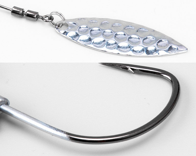 Spinner Blade Jig Head Hooks, Spring Lock, Sizes 1/0-5/0 – product photo