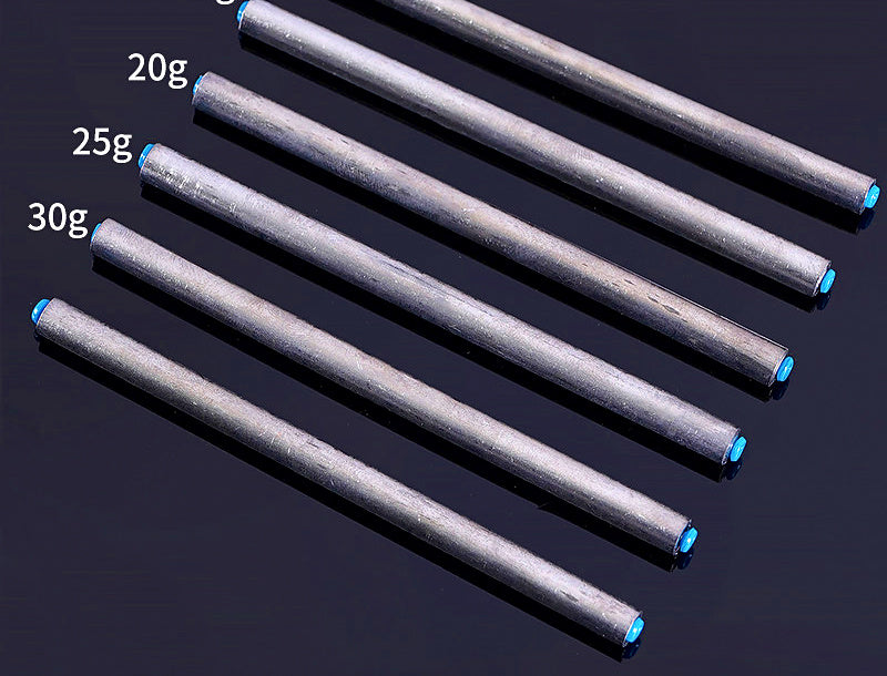 Long Slim Sinker, Through-Core, 2–50 g (0.07–1.76 oz) – product photo