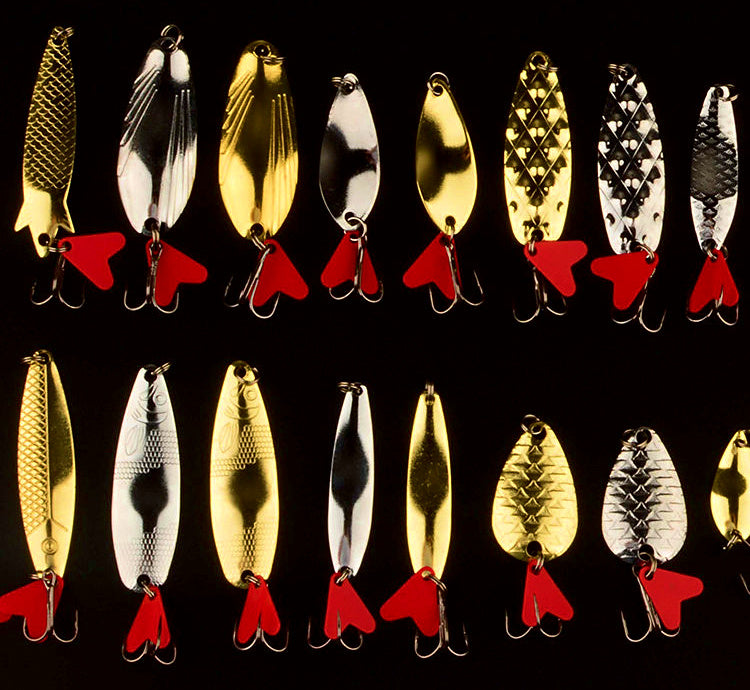 Red Heart Sequin Casting Spoon Lure Set – product photo