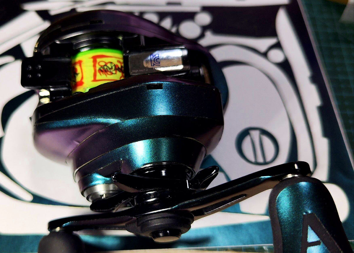 Reel Wrap Skin Kit, Pre-Cut Baitcasting Reel Film – product photo
