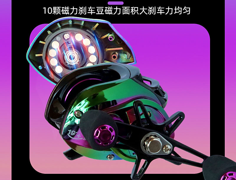 Colorful Baitcasting Reel, 7.2 Gear Ratio, Left or Right Hand – product photo