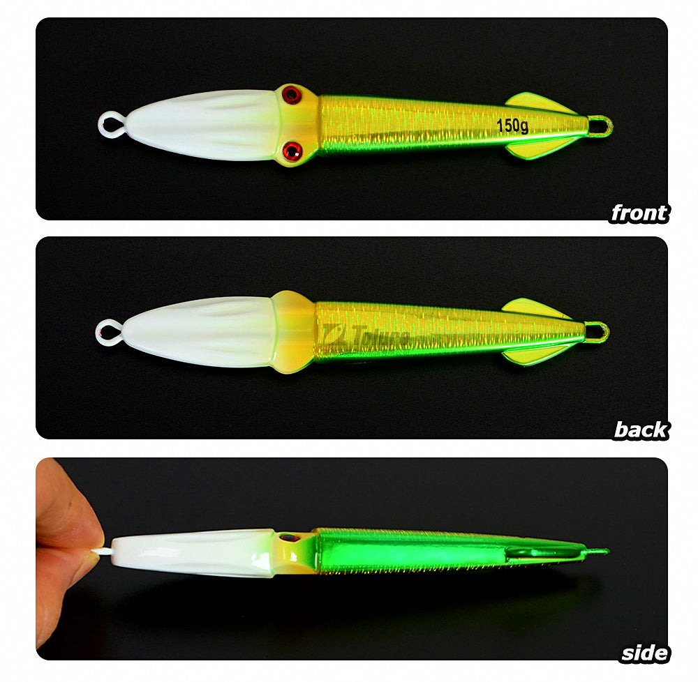 Glow Slow Pitch Jig, 100–150 g (3.5–5.3 oz) – product photo