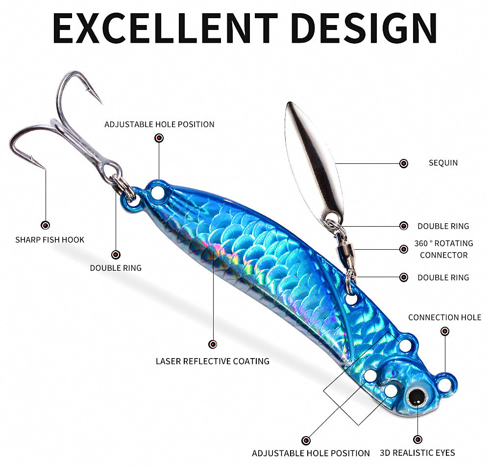 Casting Metal Jig Spoon Lure, 7–20 g (0.25–0.7 oz) – product photo