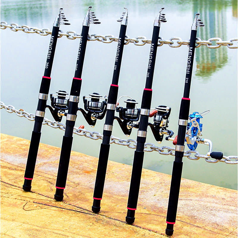 Extra-Hard Fiberglass Sea Rod, 5-Section, Optional Reel Combo – product photo