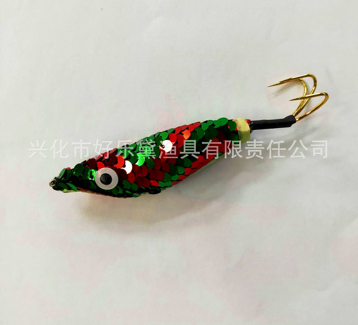 Glow Squid Jig, Big Eye Shrimp Cloth Wrap, Assorted Colors – product photo