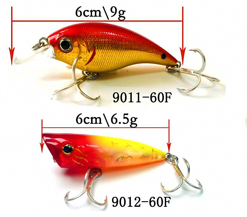 Minnow Hard Bait Lure, 6.5–13 g (0.23–0.46 oz) – product photo