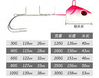 Glow Lead Head Double Hook Jig, 30–300 g (1.1–10.6 oz) – product photo